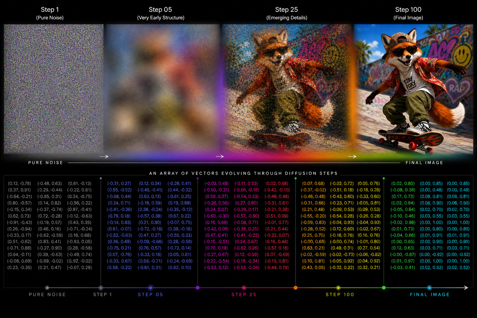Image generation evolution diagram
